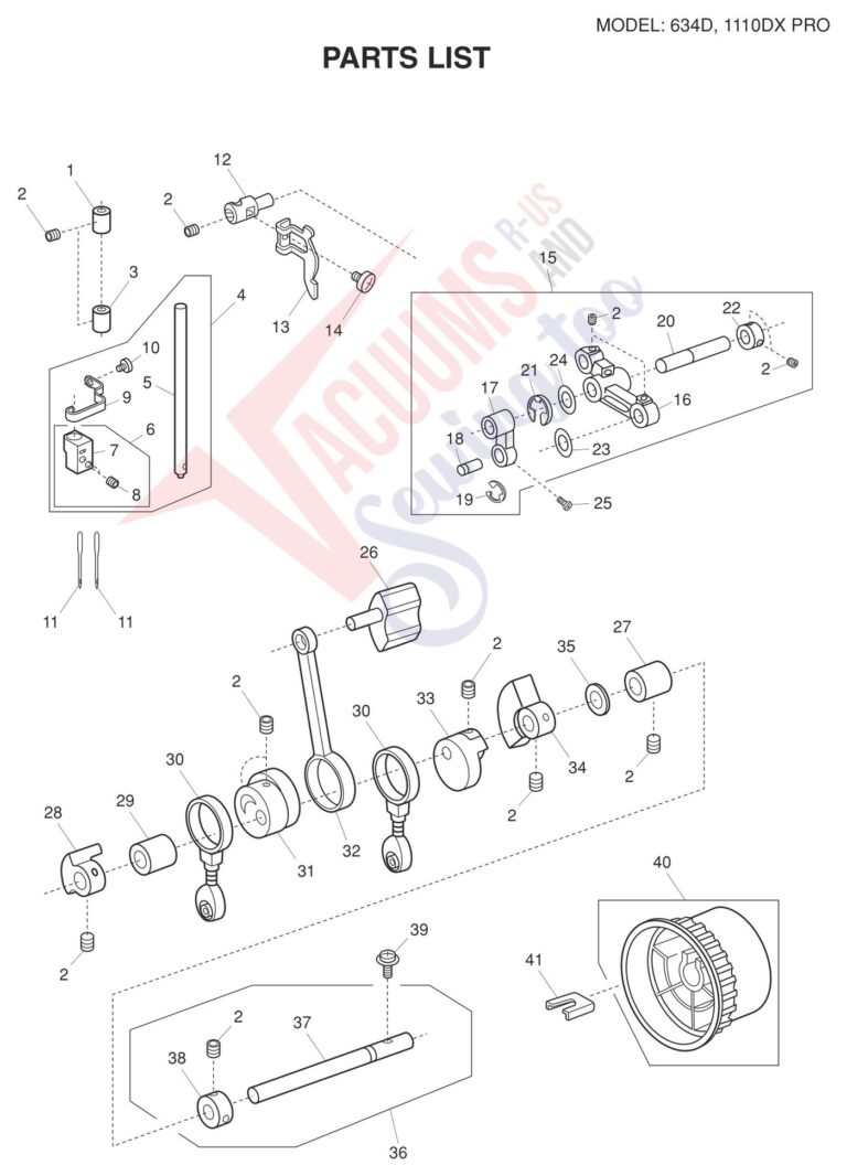 Janome 634D V2 schematic page 9 preview