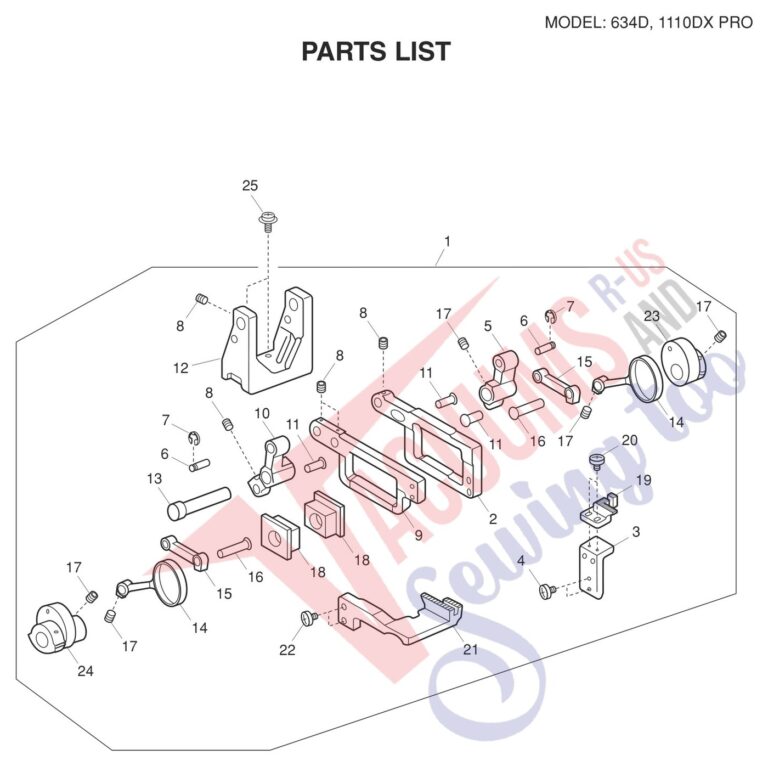 Janome 634D V2 schematic page 12 preview