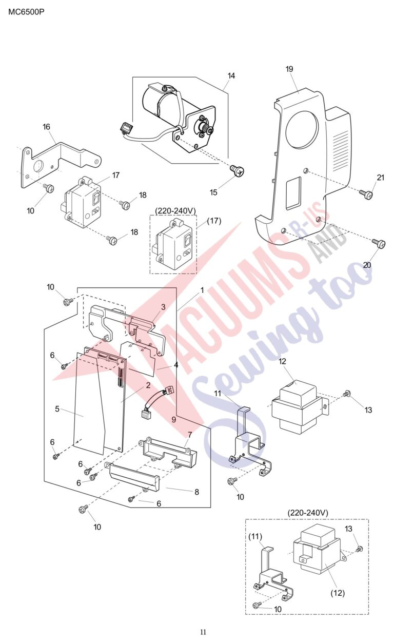 Janome 6500P schematic page 3 preview