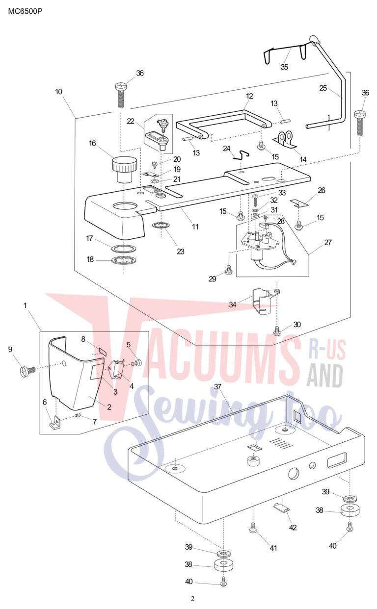 Janome 6500P schematic page 5 preview