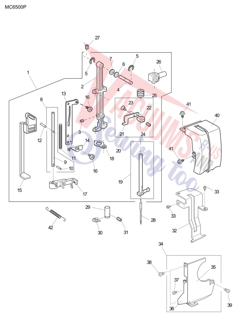 Janome 6500P schematic page 7 preview