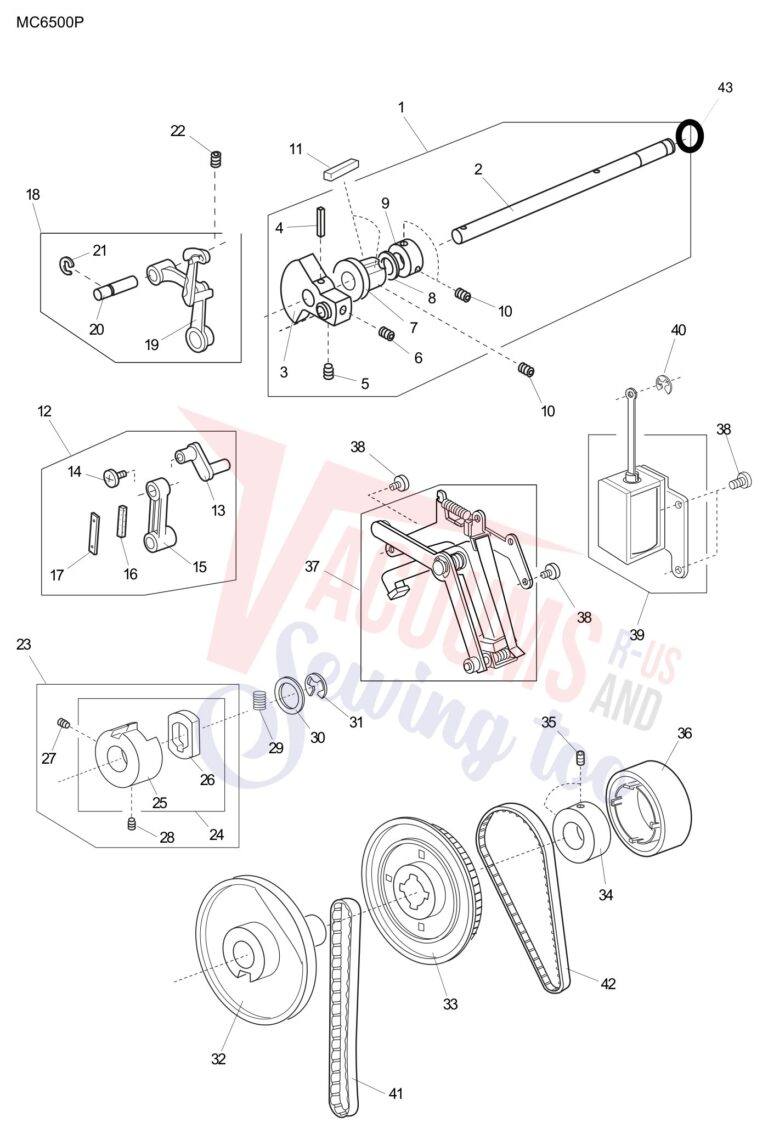 Janome 6500P schematic page 9 preview