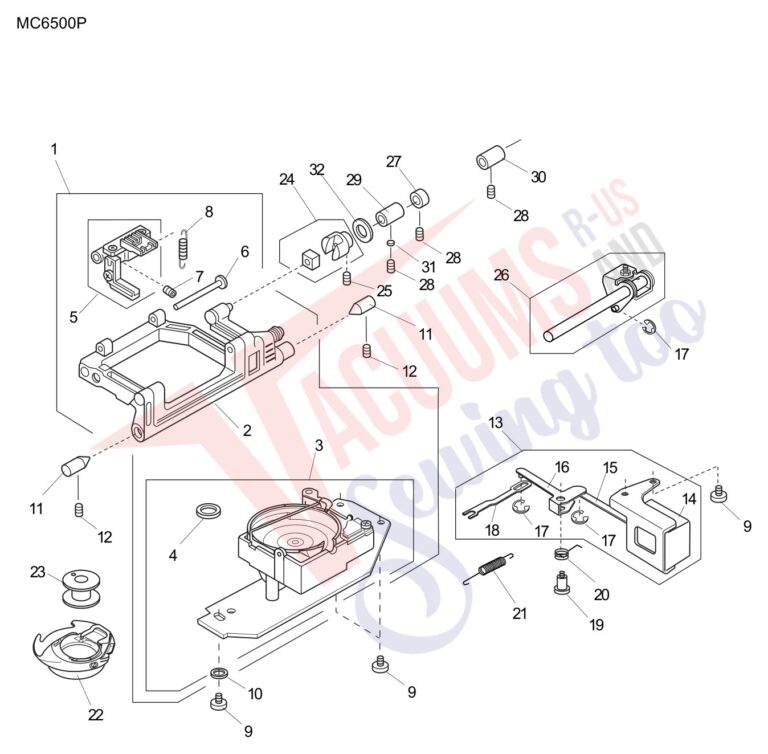Janome 6500P schematic page 11 preview