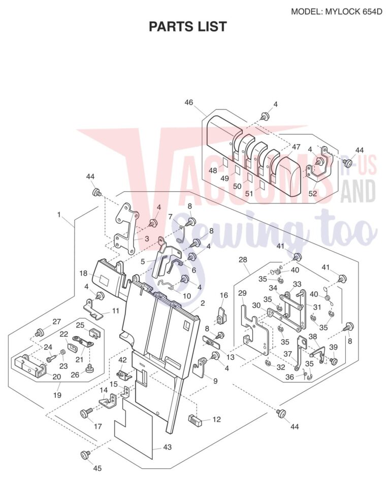 Janome 654D schematic page 1 preview