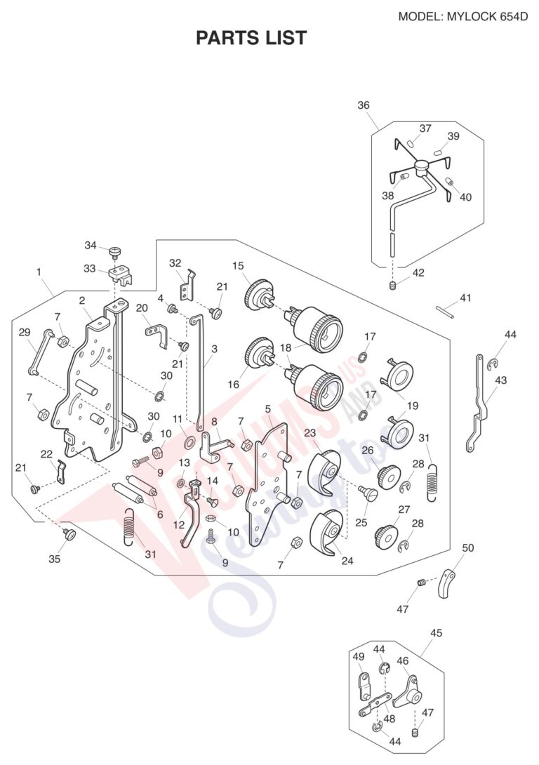 Janome 654D schematic page 2 preview