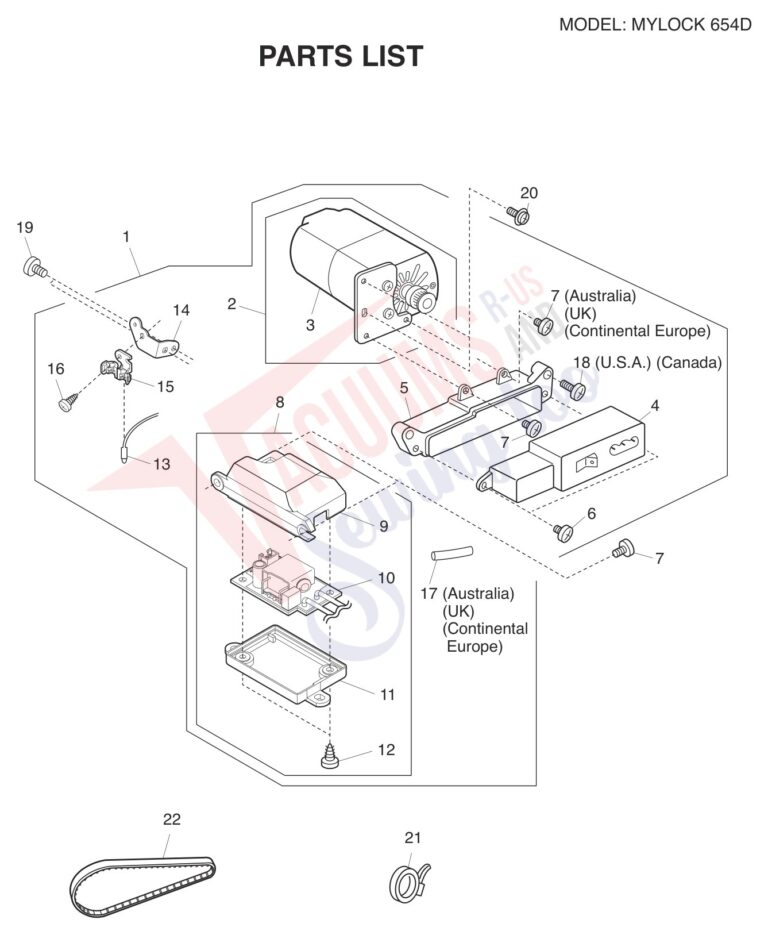 Janome 654D schematic page 3 preview