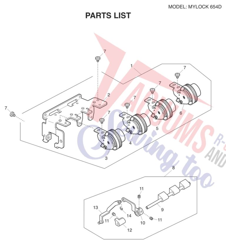 Janome 654D schematic page 5 preview