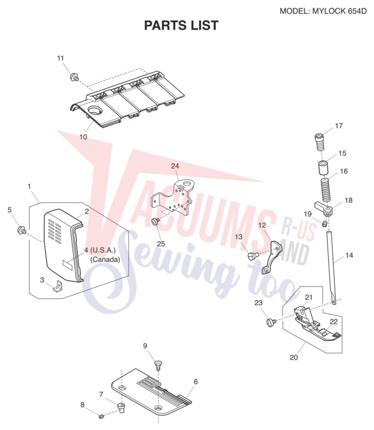Janome 654D schematic page 7 preview