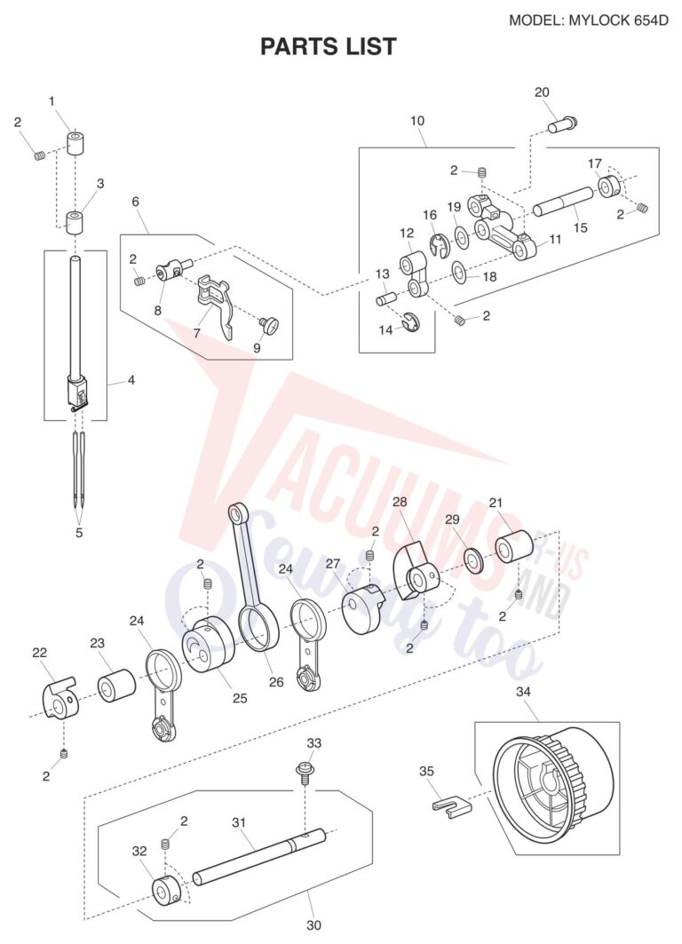 Janome 654D schematic page 9 preview