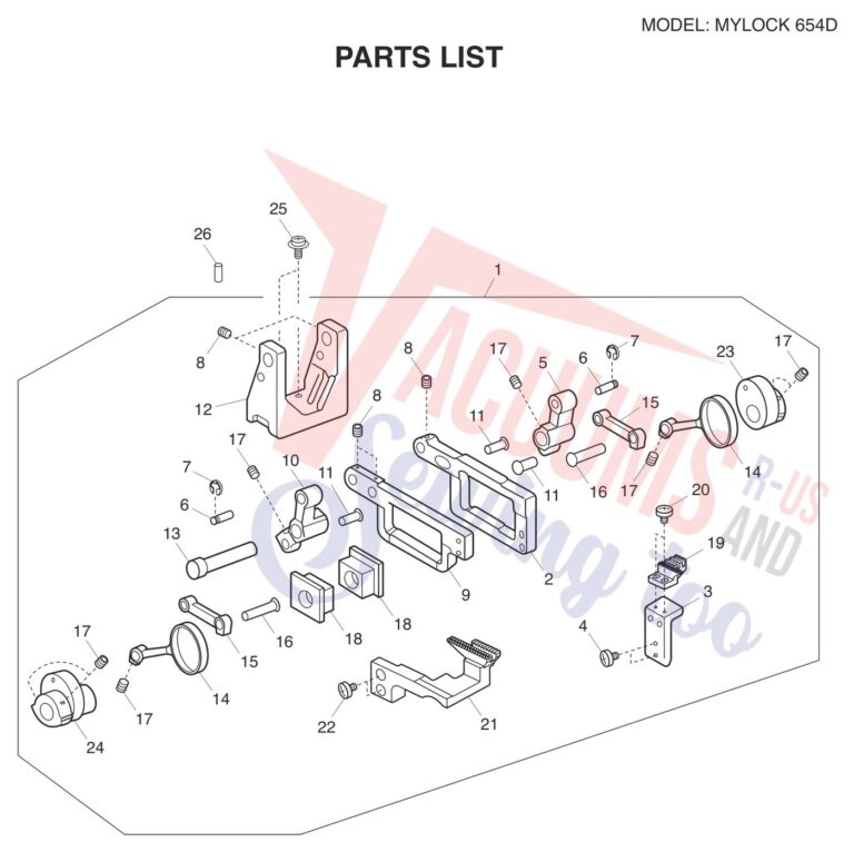 Janome 654D schematic page 12 preview