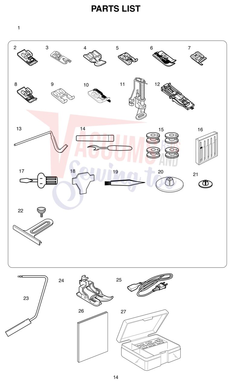 Janome 6600P schematic page 6 preview