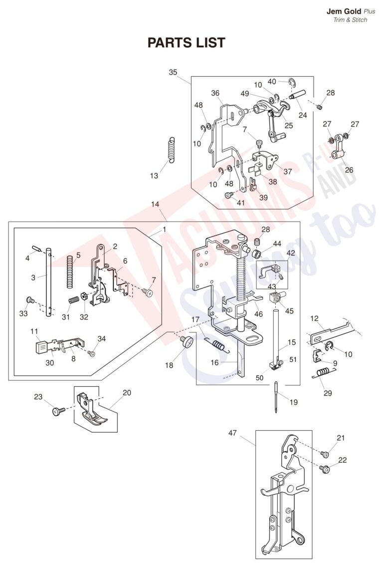 Janome 661G schematic page 3 preview