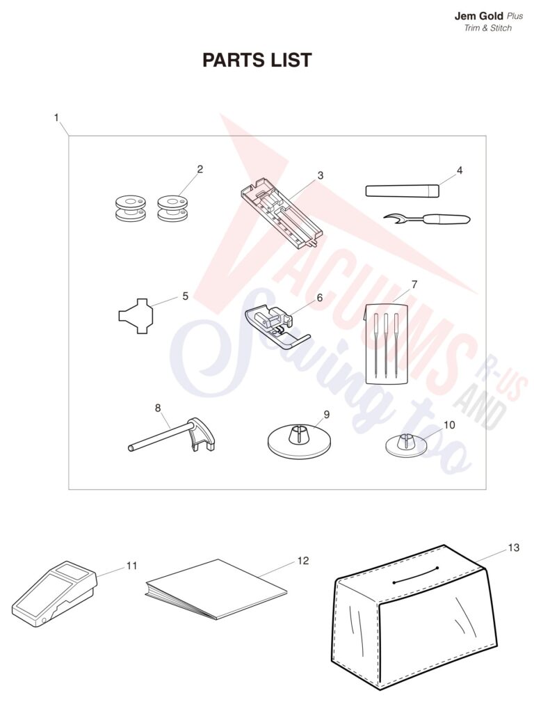 Janome 661G schematic page 9 preview