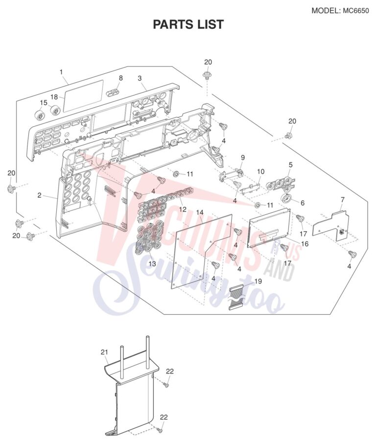 Janome 6650 schematic page 1 preview