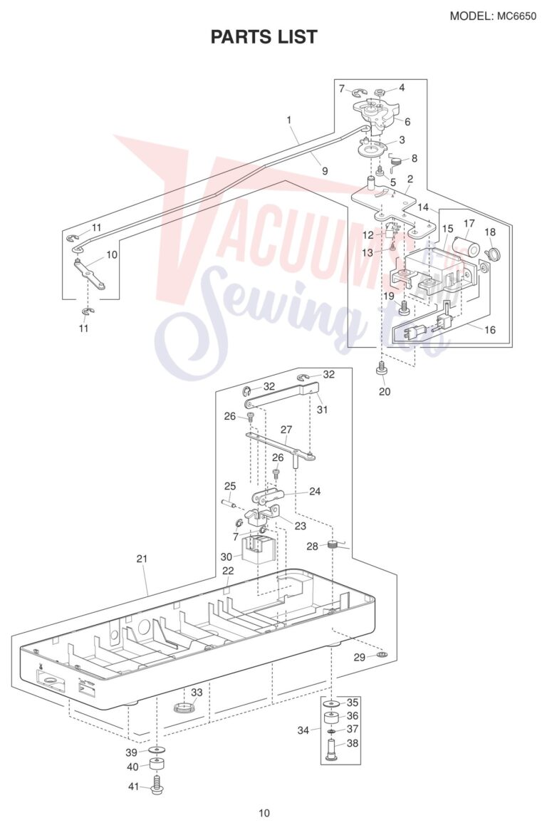 Janome 6650 schematic page 2 preview