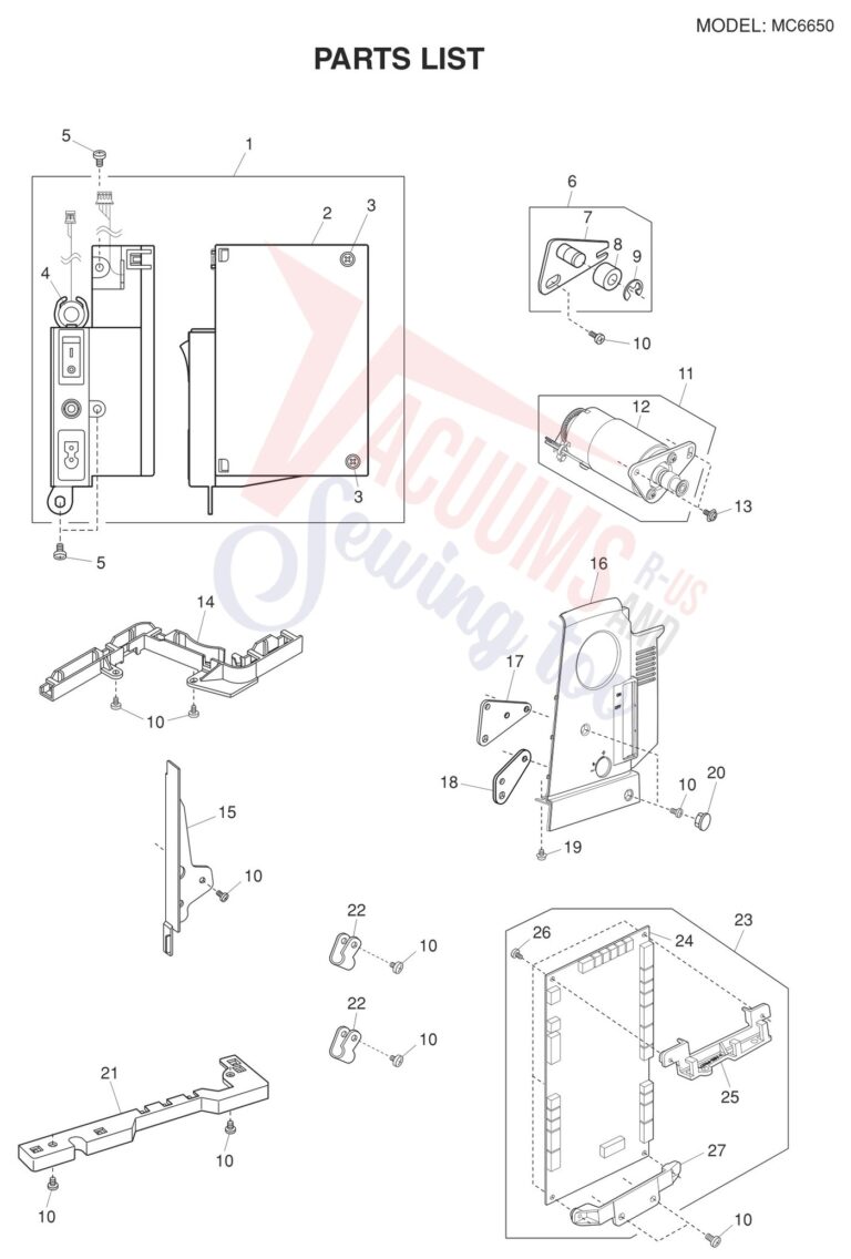 Janome 6650 schematic page 3 preview