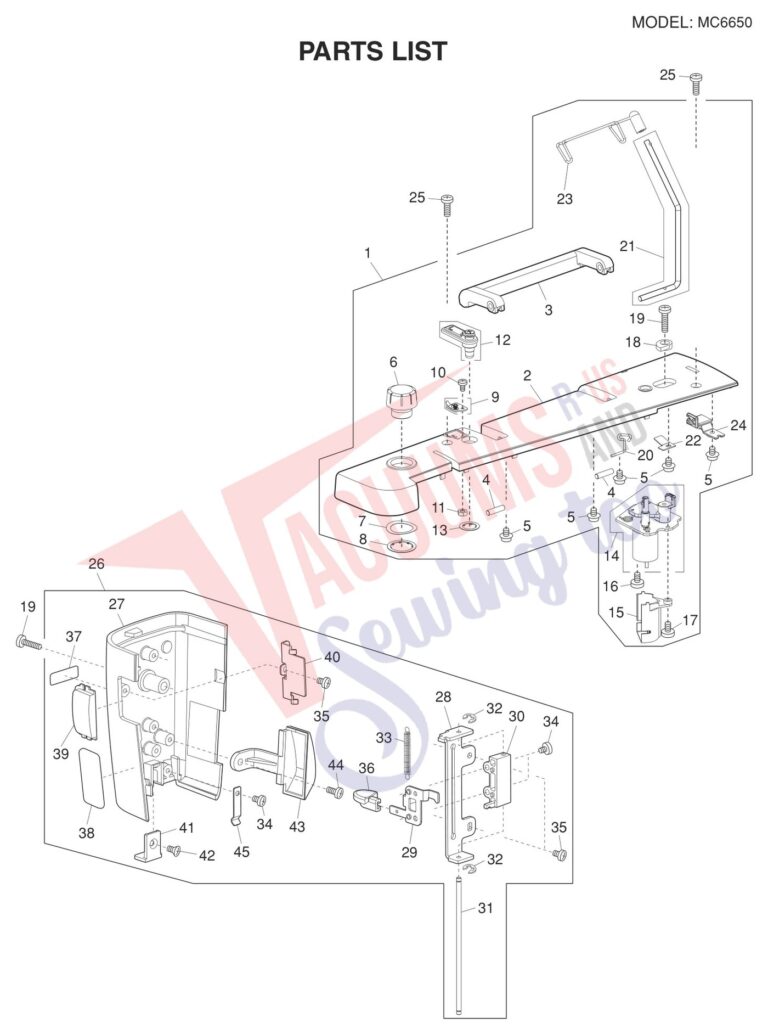 Janome 6650 schematic page 12 preview