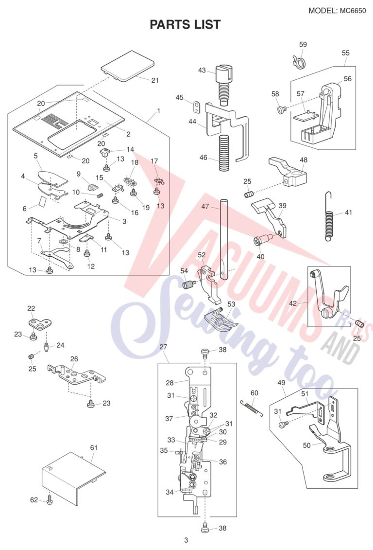 Janome 6650 schematic page 13 preview