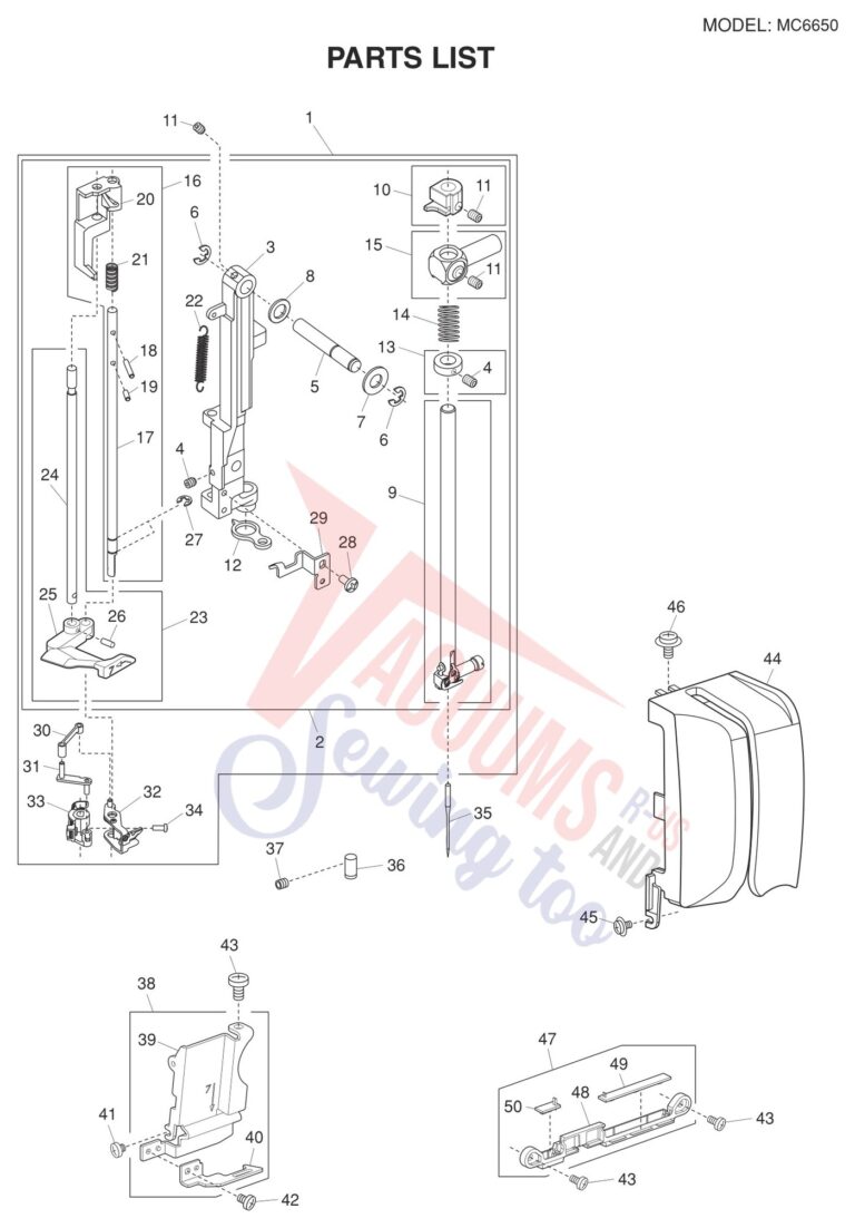 Janome 6650 schematic page 14 preview