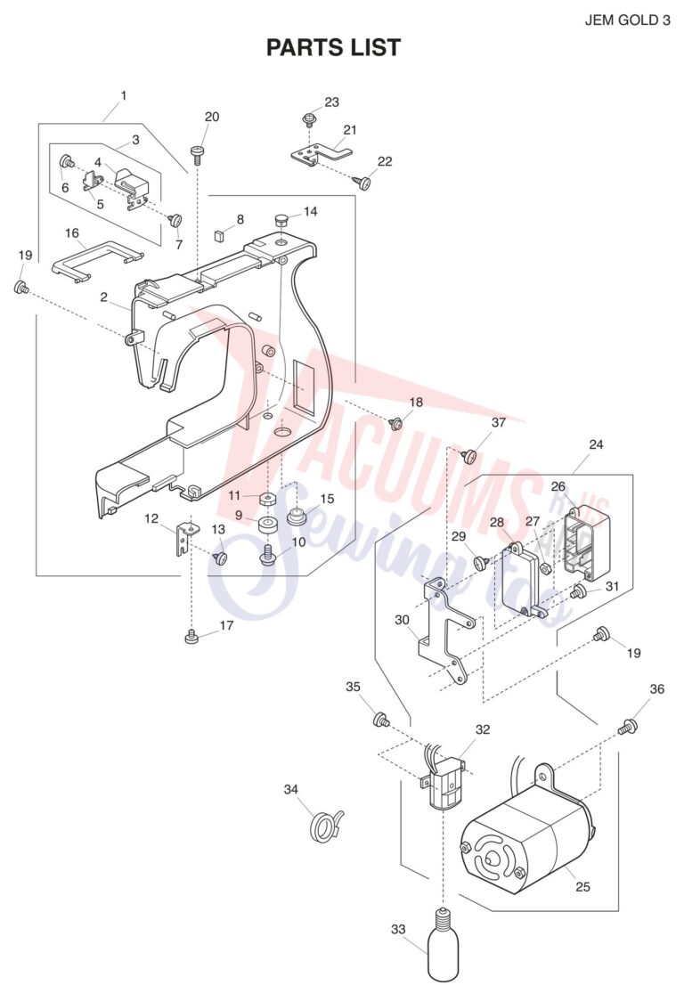 Janome 665 schematic page 1 preview