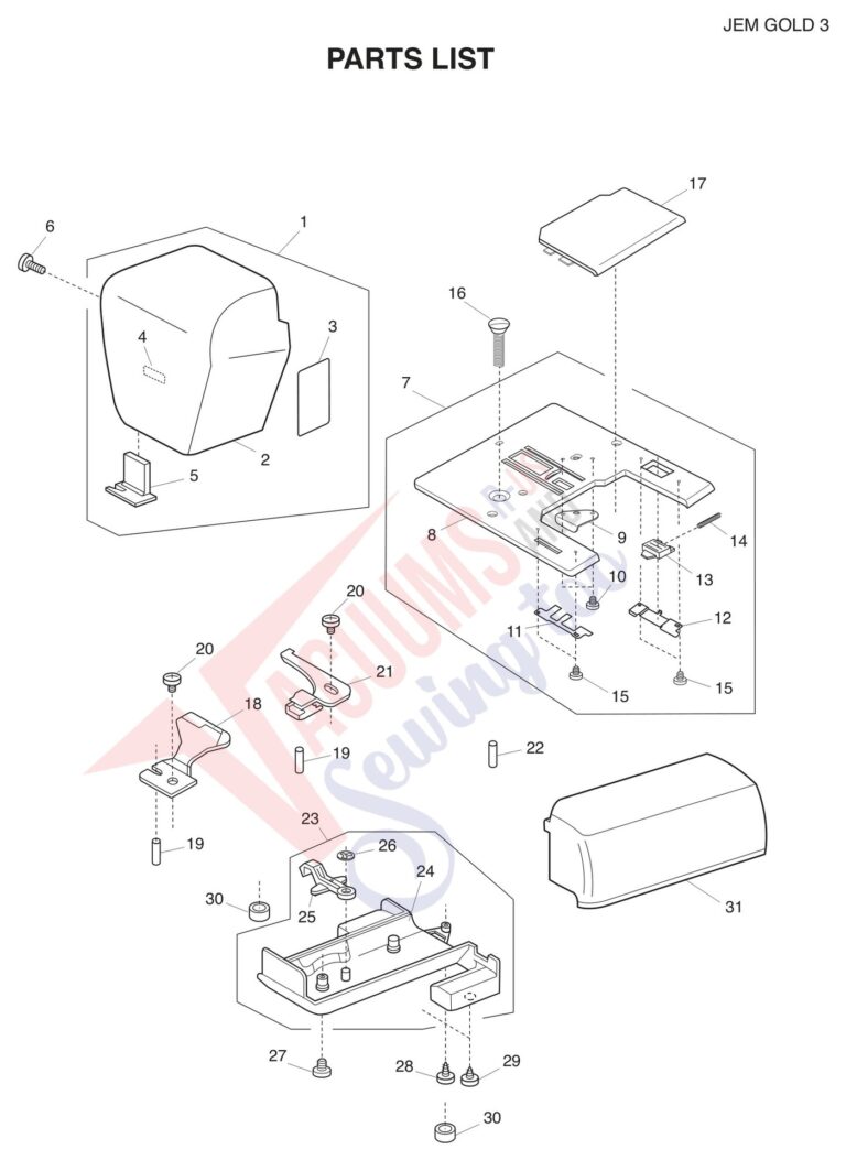 Janome 665 schematic page 2 preview