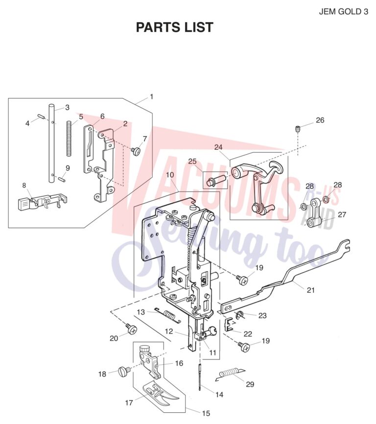 Janome 665 schematic page 3 preview