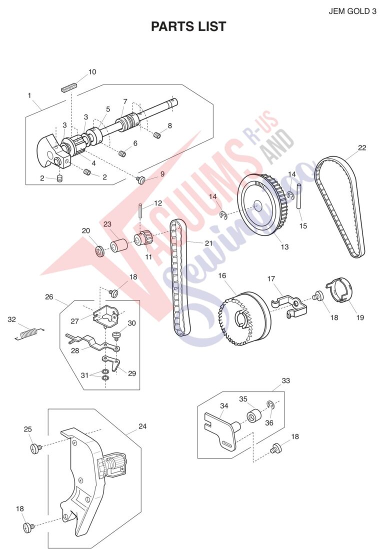 Janome 665 schematic page 4 preview