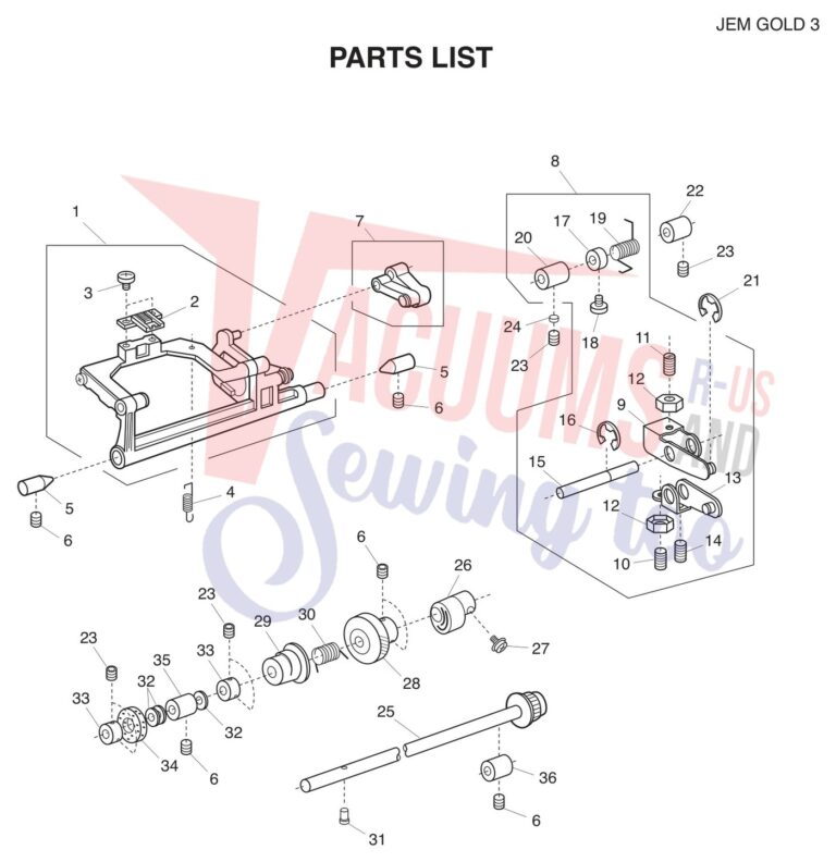 Janome 665 schematic page 5 preview