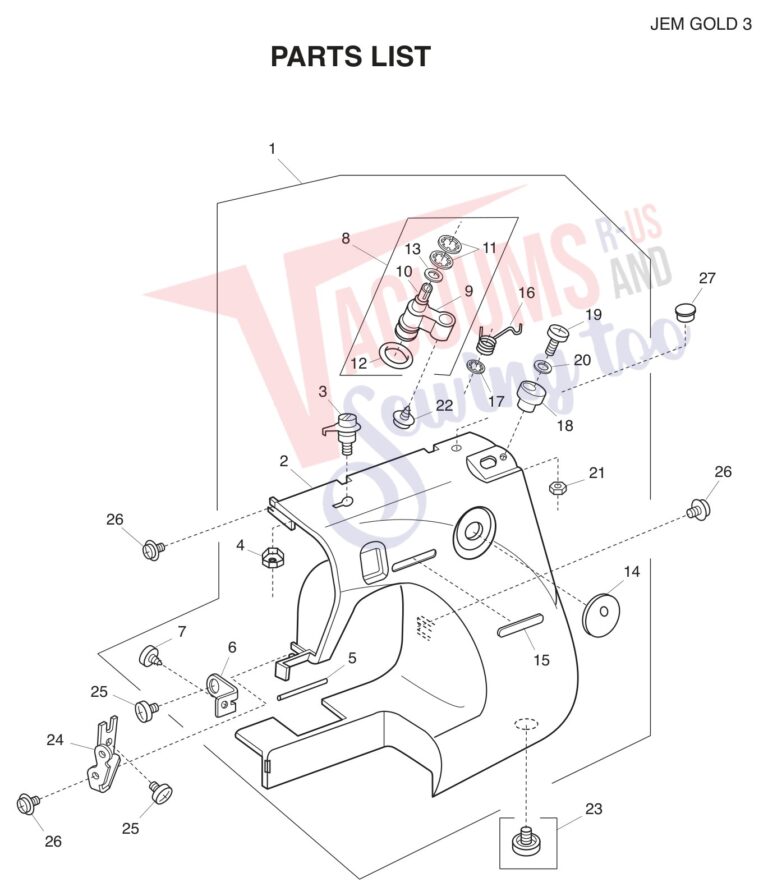 Janome 665 schematic page 8 preview
