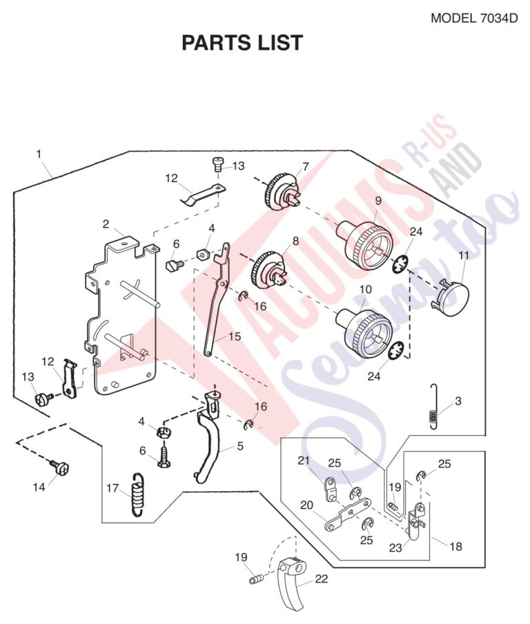 Janome 7034D schematic page 10 preview