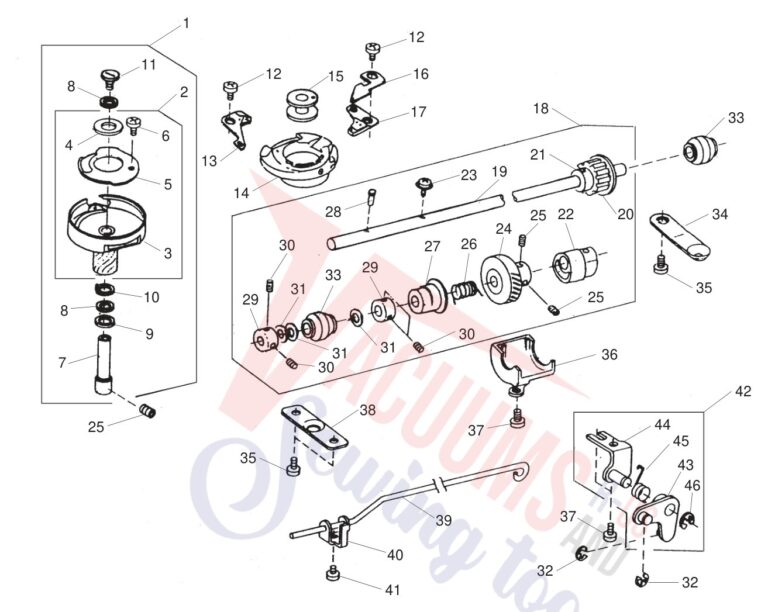 Janome 712T schematic page 7 preview