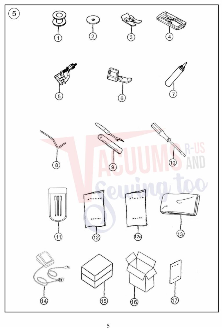 Janome 7306 schematic page 5 preview