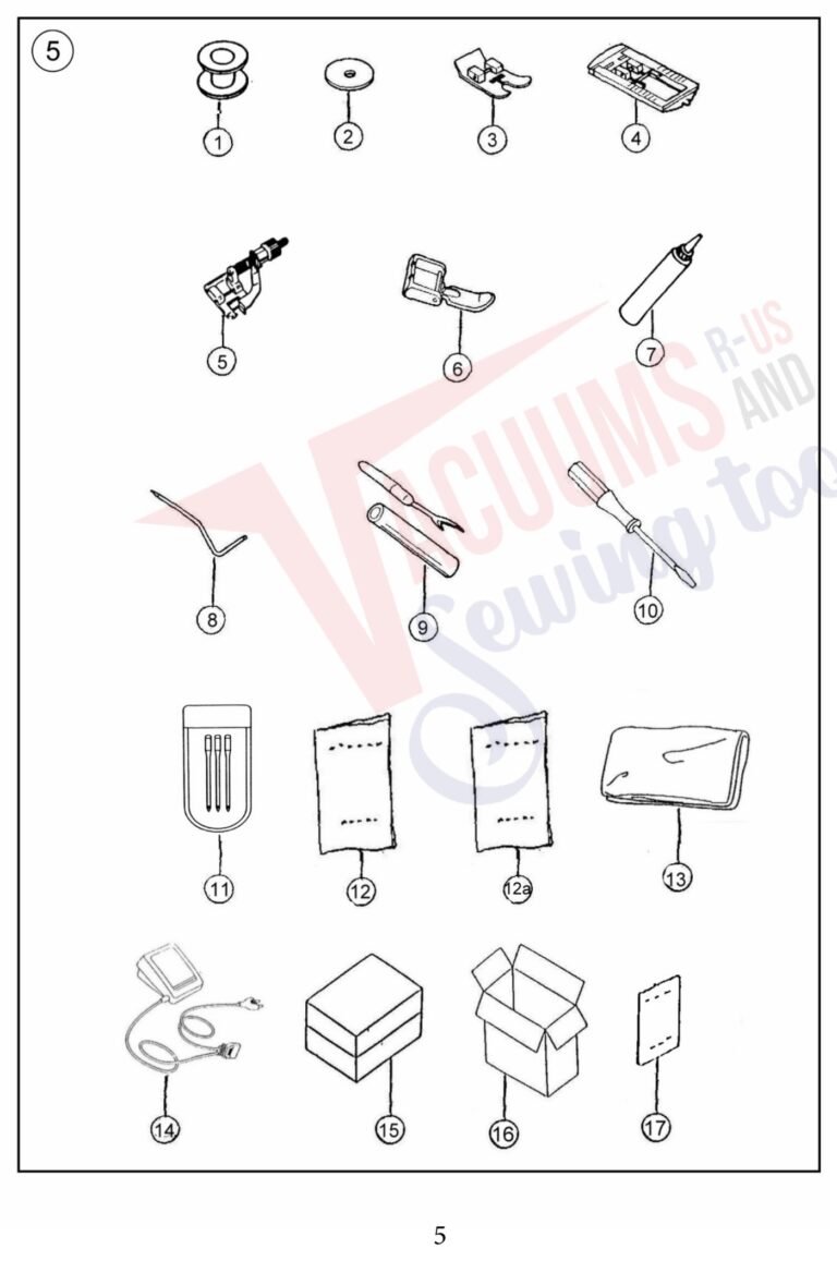 Janome 7312 schematic page 5 preview