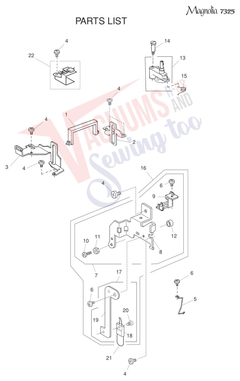 Janome 7325 schematic page 1 preview