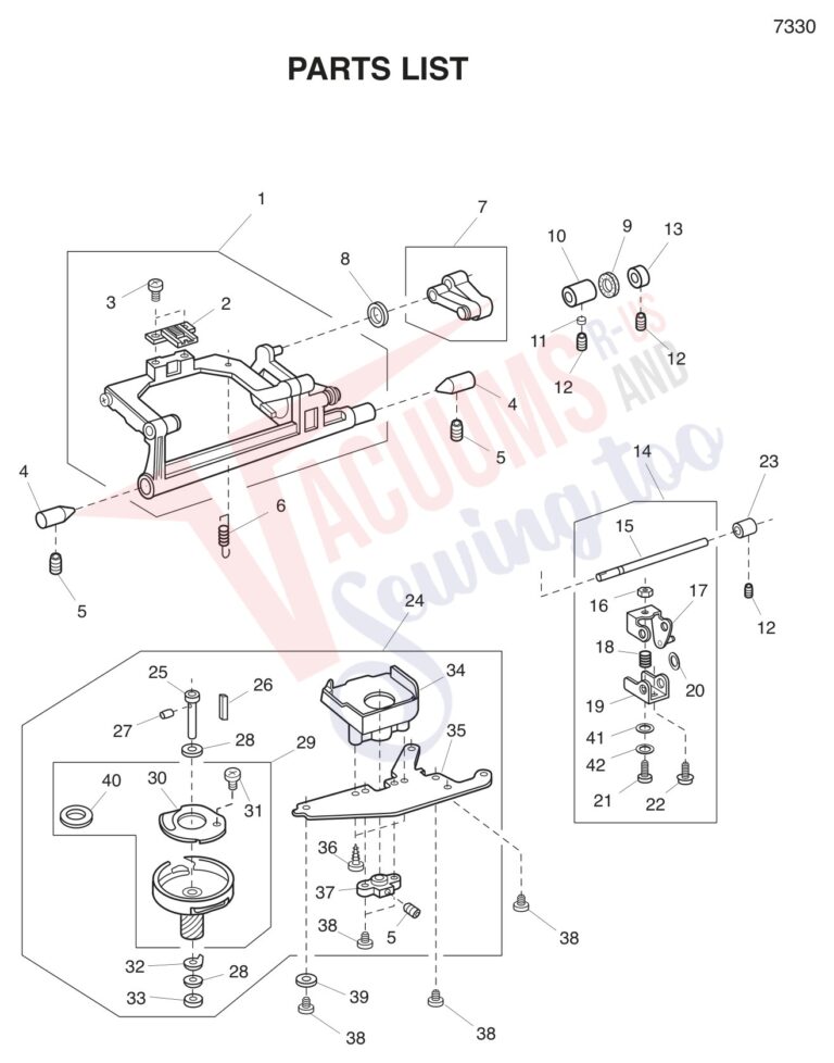 Janome 7330 schematic page 7 preview