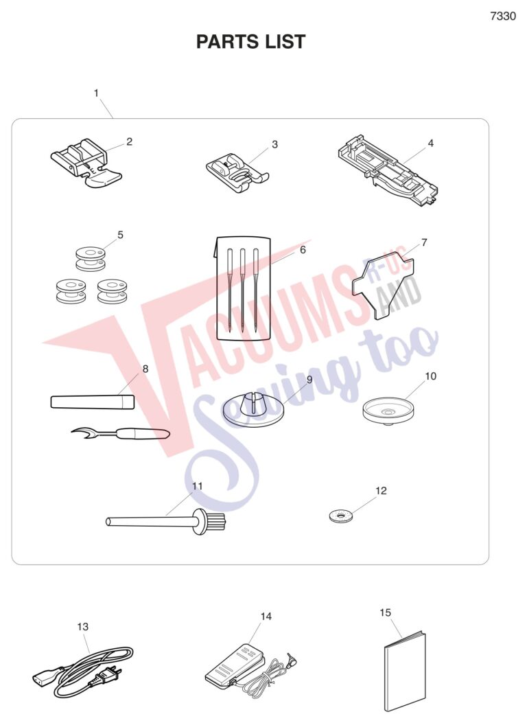 Janome 7330 schematic page 9 preview