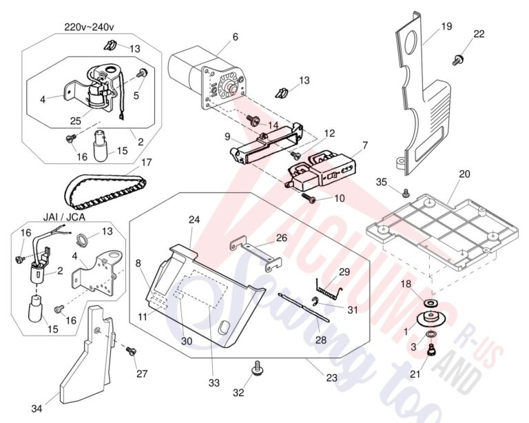 Janome 734D schematic page 7 preview