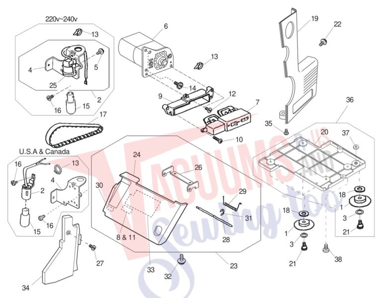 Janome 744D schematic page 7 preview