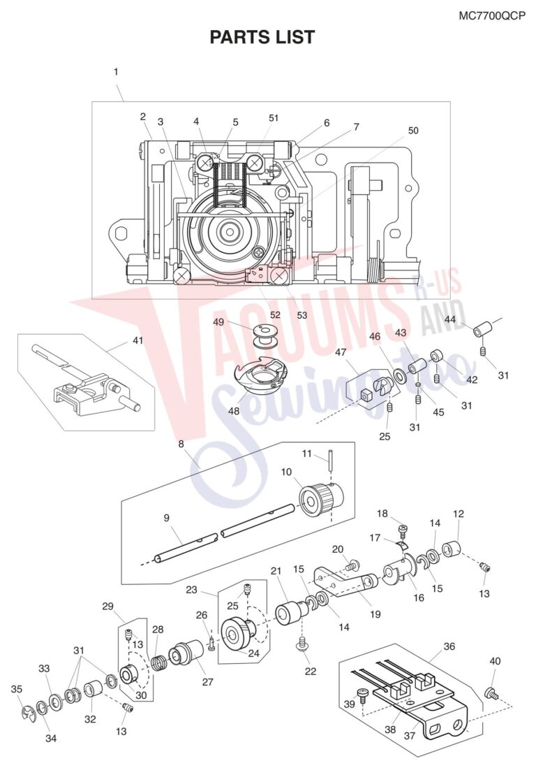 Janome 7700QCP schematic page 11 preview