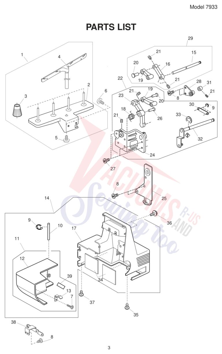 Janome 7933 schematic page 5 preview