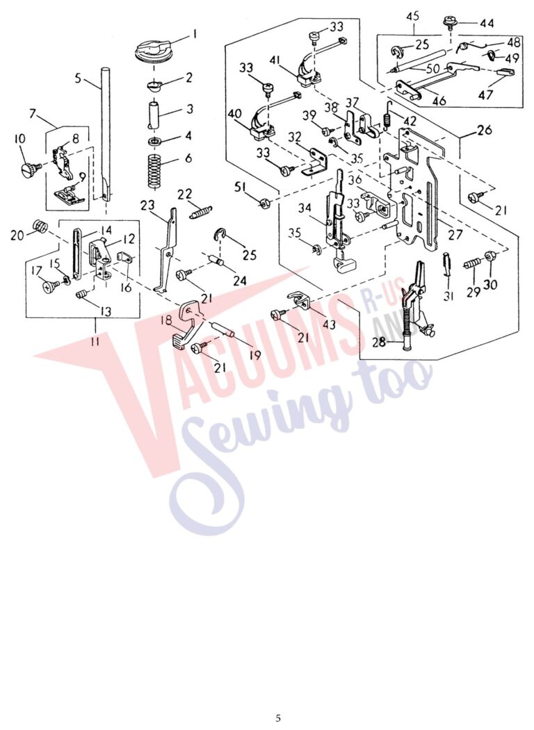 Janome 8000 schematic page 8 preview