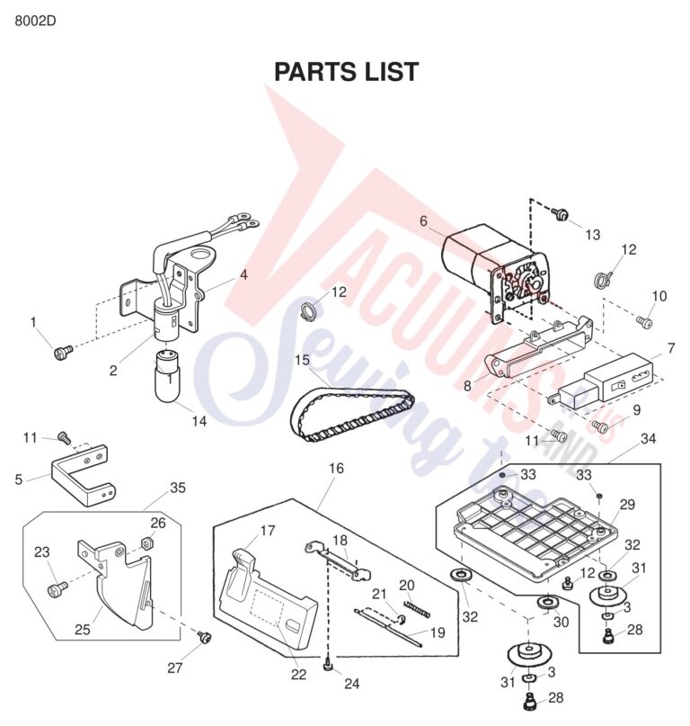 Janome 8002D schematic page 5 preview