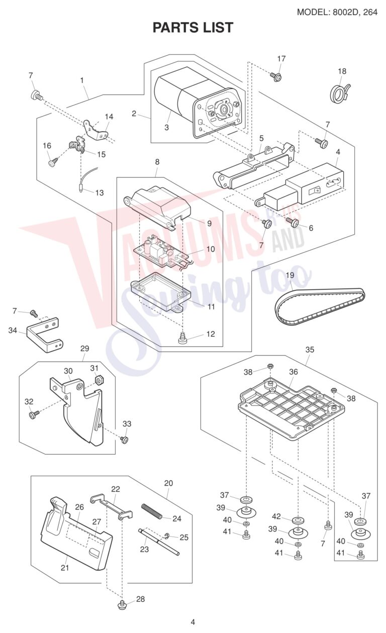 Janome 8002D V2 schematic page 5 preview