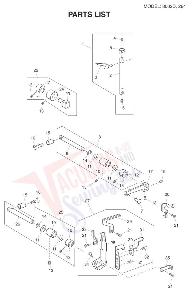 Janome 8002D V2 schematic page 7 preview