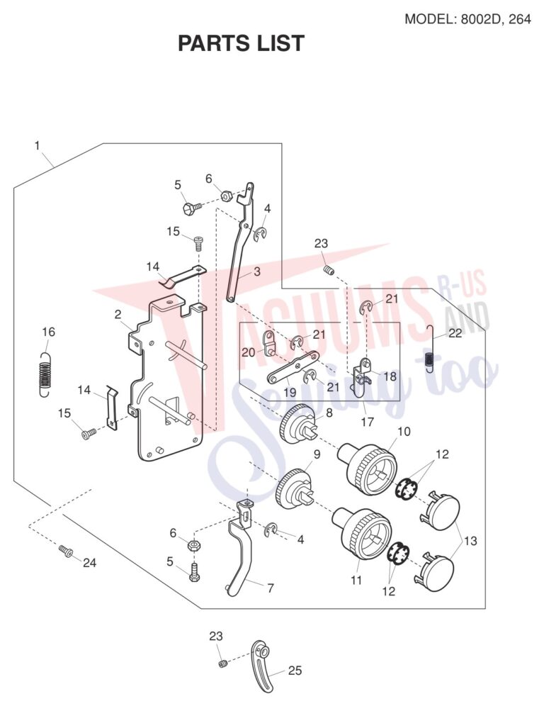 Janome 8002D V2 schematic page 10 preview