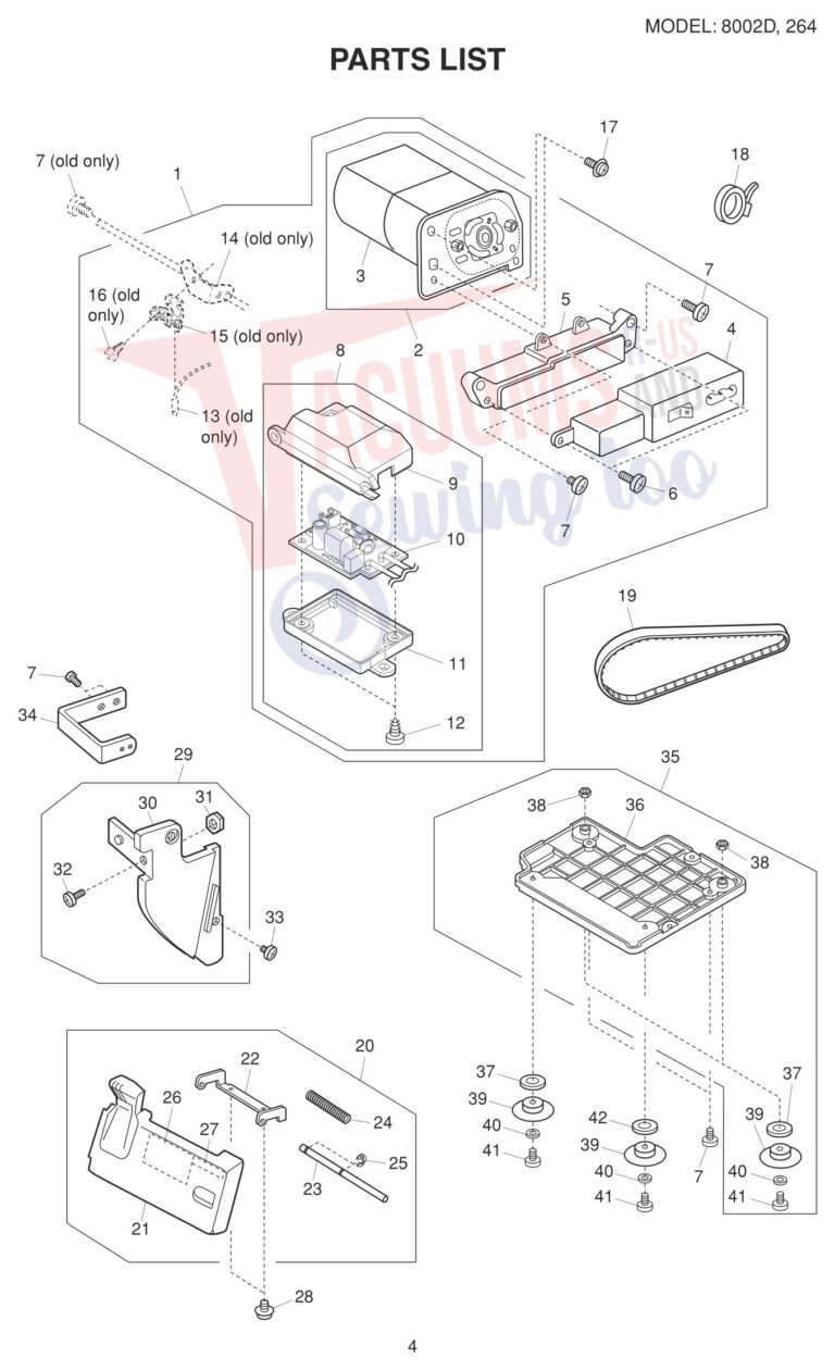 Janome 8002D V3 schematic page 5 preview