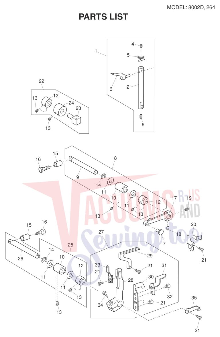 Janome 8002D V3 schematic page 7 preview
