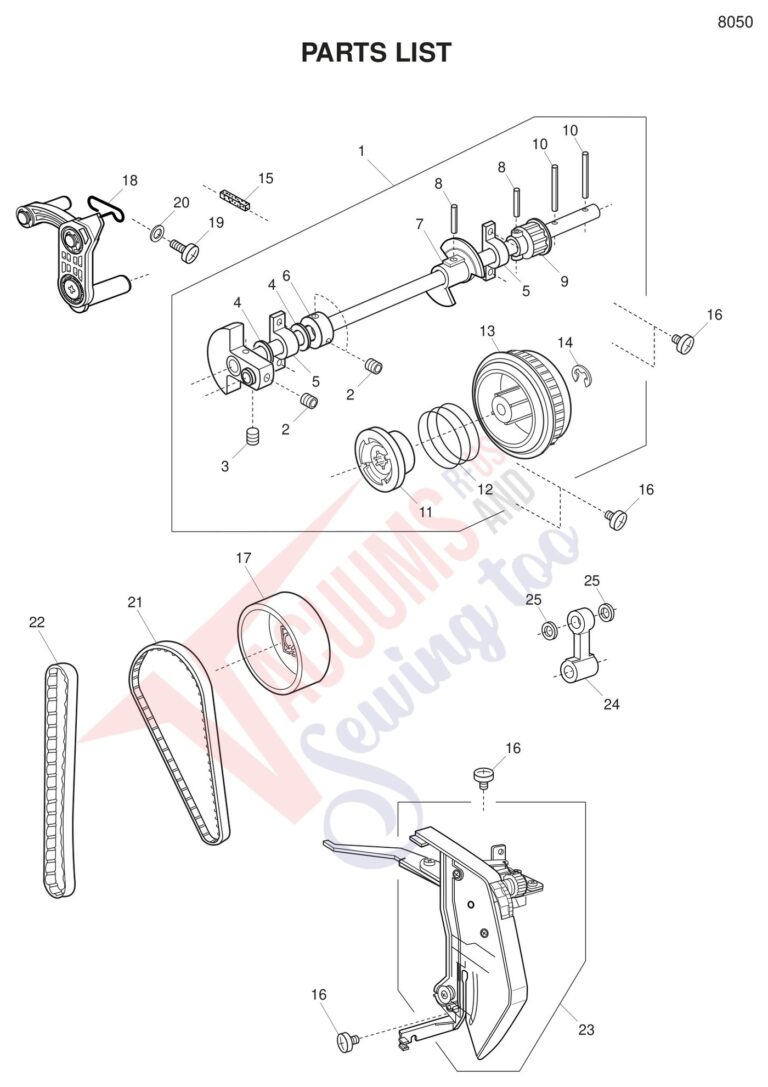Janome 8050 schematic page 1 preview