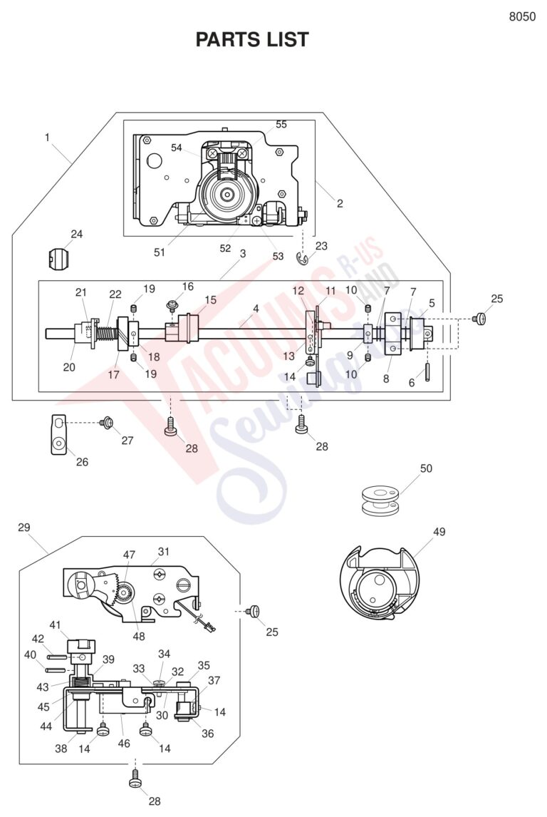 Janome 8050 schematic page 3 preview