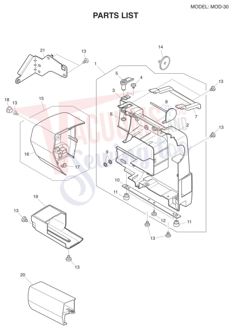 Janome 81030DC V2 schematic page 5 preview